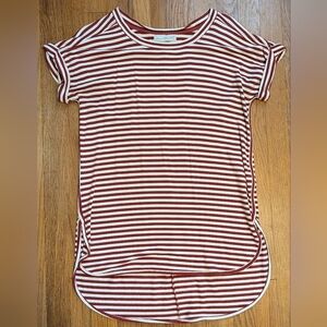 Women's Boutique Striped Tunic Tee By Kerenhart